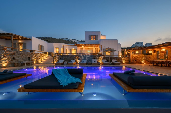 Luxury Villa Ostraco Aegean Sea views, 7 bedrooms in Aiguablava